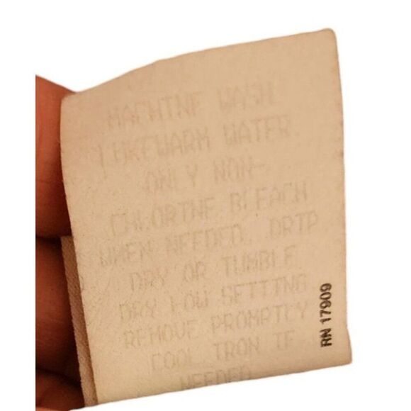 Vintage 80s Pykettes Button Up Secretary Blouse Womens Size 16 Blue - Picture 7 of 7